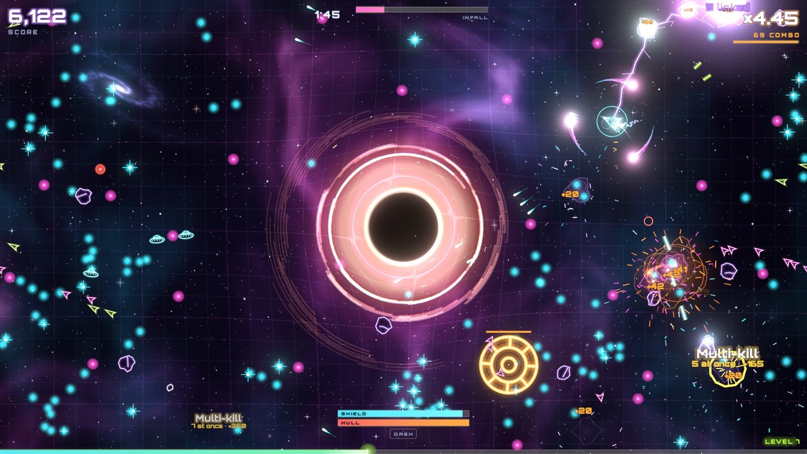 Fighting the Mothership near the black hole